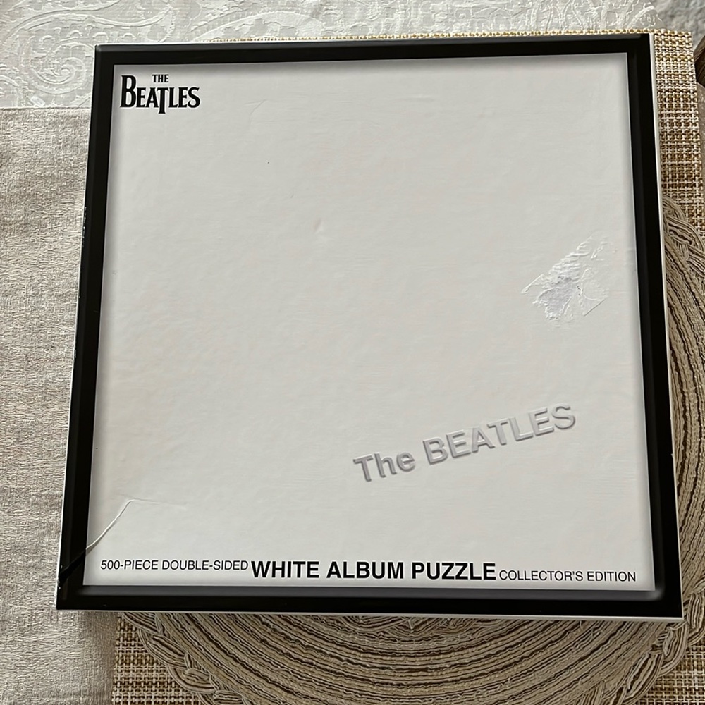 The Beatles White Album 500 Piece Double Sided Puzzle in EUC!